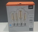 4 Pack - Feit Electric Led Light Bulb Soft White Dimmable Edison Clear Glass 60w. Fixed Price $15.97.