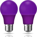 2pack A19 Led Black Light Bulb 9w 60w Equivalent E26 Base Colored Lights. Fixed Price $9.99.