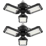 Aoretic Led Garage Lights 2 Pack -80w, 8000lm 6500k Shop Pack, 3 Panels. Fixed Price $46.93.