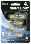 Lot Of 52 4-packs, 208 Total Feit Electric Bp4c7/4 4-watt C7 Light Bulb, Clear. Fixed Price $65.00.