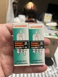 2x Sylvania 25w 120v Halo Capsylite Clear Finish G9 Base T4 Shape. Fixed Price $9.99.