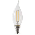 Feit Electric Cfc40/927ca/fil/6 3.3 W, Ba10, Candelabra Screw (e12), Pk6. Fixed Price $15.99.