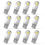 Weimeltoy 194 Led Car Bulb 3030 Chipset 2smd T10 12pcs Bulb, White. Fixed Price $14.76.