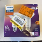 (3-pk) Philips Led Floodlight Bulb Soft White E26 Medium 65w 9290031319a. Fixed Price $9.63.