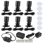 6x Led Mini Spot Light Under Cabinet Lights Jewelry Showcase Display 6400k. Fixed Price $32.99.