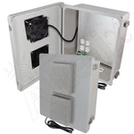 Altelix 14x12x6 Weatherproof Vented Nema Enclosure, Fan, 4 Power Outlet. Fixed Price $191.00.