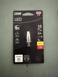 Feit 10-watt Eq. Bright White T4 G4 Bi-pin Base 12-volt Landscape Led Light Bulb. Fixed Price $4.99.
