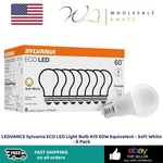 Ledvance Sylvania Eco Led Light Bulb A19 60w Equivalent - Soft White 8 Pack. Fixed Price $22.99.