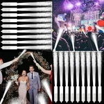 100 Pcs White Fiber Optic Wands, Led Glow Sticks For Parties And Celebrations. Fixed Price $145.99.