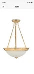 Maxim Lighting Polished Brass Fluorescent Light Fixture 5846mrpb. Fixed Price $49.95.
