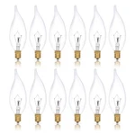 Simba Lighting Candelabra Flame Tip Clear Ca10 12 Count (pack Of 1),. Fixed Price $24.18.