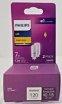 Philips Led Capsule Wedge Base Bulbs 1.2w 120 Lumens Bright White 2 Pack New. Fixed Price $11.37.