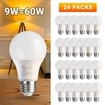 24 Pack A19 Led Light Bulbs 9w Equivalent 60w No-dimmable Daylight 5000k E26. Fixed Price $22.74.