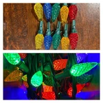 Home Accents For Depot Led C-6 Loose Bulbs 10 Ct Multi (approx 3/4" Stem). Fixed Price $14.49.