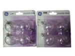 Ge 25-watt Crystal Clear G16.5 Globe Light Bulbs 8 Total (2 Packs) Ne. Fixed Price $34.99.