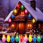 Romasaty Jumbo Xmas String Lights 16ft Large Multicolored Bulbs Christmas. Fixed Price $48.20.