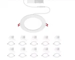 Commercial Electric Value Series 6 In Led Slim Canless - White (10-pack). Fixed Price $24.50.