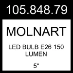 Ikea Molnart Led Bulb E26 150 Lumen Mushroom Brown Clear Glass 5" 105.848.79. Fixed Price $78.99.