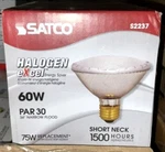 Case Of 15 Satco Excel 60w Par 30 Narrow Flood Bulb Short Neck S2237. Fixed Price $87.00.