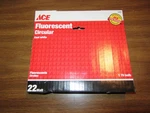 Ace Circular Cool White Fluorescent T9 Bulb 22-watt Brand-new! (#33354). Fixed Price $6.40.