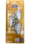 Ge Floodlight Relax Led Bulbs 3 Pack 50w/6w Neutral Warm White Light Mr16. Fixed Price $4.99.