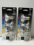 Lot Of (2) Feit Electric Led Light Bulb Gu10 Bi-pin Base Mr16 50w Equivalent. Fixed Price $20.00.