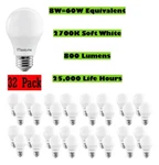 Light Bulbs 32 Pack Maxlite 60w Equivalent Led Soft White 2700k A19 E26 Dimmable. Fixed Price $45.56.