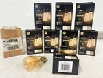 Case Of 16 Ge Amber Glass Led Vintage-style 40w St19 400lm Bulbs. Fixed Price $72.00.