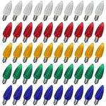 50 Pack C9 Led Replacement Christmas Light Bulb 0.6w Shatterproof Bulbs F. Fixed Price $50.32.