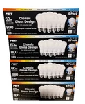 Lot Of 4 Feit Electric Led A19 Glass 800 Lumens 60w Eq Clear 6pk (18 Bulbs) New. Fixed Price $34.95.