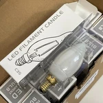 Omaykey 6w 3000k Led Candelabra Bulbs Soft White 60w 600 Lm E12 Candle (10-pack). Fixed Price $29.49.