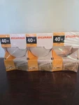 2 Pack Sylvania 40w 120v Double Life White Globe Light Bulbs Indoor G25 Vanity. Fixed Price $20.00.