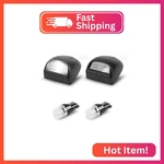 Stylinpro License Plate Light Lamp Lens White 6000k Led Bulbs Black Rear Housing. Fixed Price $18.01.