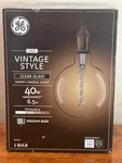 Ge Led Vintage Style Warm Candle Light Dimmable 40w Replacement 6.5w Bulb, New. Fixed Price $10.98.
