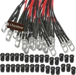 30pcs 3mm 12v White Led Pre Wired Prewired 7.87 60 Count (pack Of 1),. Fixed Price $14.62.