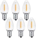 Neteha 6 Pack C7 Clear Led Replacement Christmas Light Bulb, Pack,. Fixed Price $10.21.