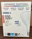 Cree Led 100w Br30 Flood Dimmable Shatter Proof Soft White 2700k 1400lm 1 Bulb. Fixed Price $9.99.