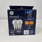 Ge Reveal Led Hd+ Light 40w A15 Ceiling Fan Bulb (2 Bulbs) Frosted Finish. Fixed Price $11.99.