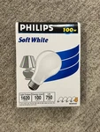 New: Philips A19 Soft White Light Bulbs 100 Watt 1620 Lumens 4 Count. Fixed Price $25.00.