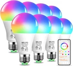 Melpo Smart Rgb Light Bulbs Work With Alexa, 12w(130w Equivalent), 2700k-6000k A. Fixed Price $74.99.