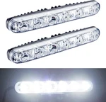 Auto 2pcs Fit 6 Led High Power Daytime Running Lights Driving Lamp White. Fixed Price $21.64.
