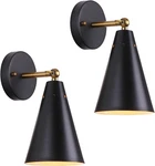 Mwz Modern Black Wall Sconces Lighting, 2 Pack Gold Rustic Lamp Fixture Farmh.... Fixed Price $35.00.