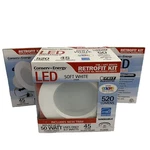 Feit Electric 4" Led Dimmable 50w Retrofit Recessed Light Kit 9.7w 520 Lumens. Fixed Price $17.99.