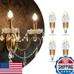 Vizbmyr 6 Pack Crystal Decorative Led Light Bulbs 6w 40w Equivalent E12 Non-dimm. Fixed Price $67.80.