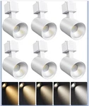 Alampever 6 Pack Led Track Lighting (5cct) Heads Dimmable J Type 2500k-5000k. Fixed Price $38.25.