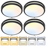 Gobright 4-pack 36w Led Flush Mount Lights, 3200lm Black 5 Color In One. Fixed Price $58.49.