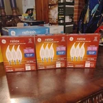 Ge Relax 25w Repl Led Hd Bulbs Candelabra Base Soft White 3-pack Lot Of 3. Fixed Price $30.00.