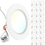 Sunco 24 Pack 6 Inch Recessed Light Retrofit, Can Lights For Ceiling, 1700 Lm.... Fixed Price $107.96.