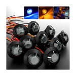 Bjz 3/4" Round Trailer Marker Led Lights Amber To Blue Dual Col... Fast Usa Ship. Fixed Price $25.46.
