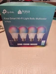 Kasa Smart Wifi Bulbs - Full Color Changing Dimmable A19, 9w 800 Lumens, 4 Pack. Fixed Price $29.00.